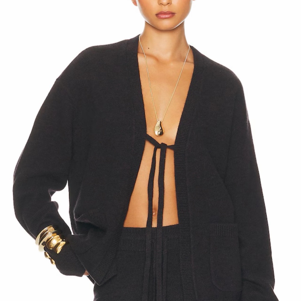 Women's Black Cardigan Sweater